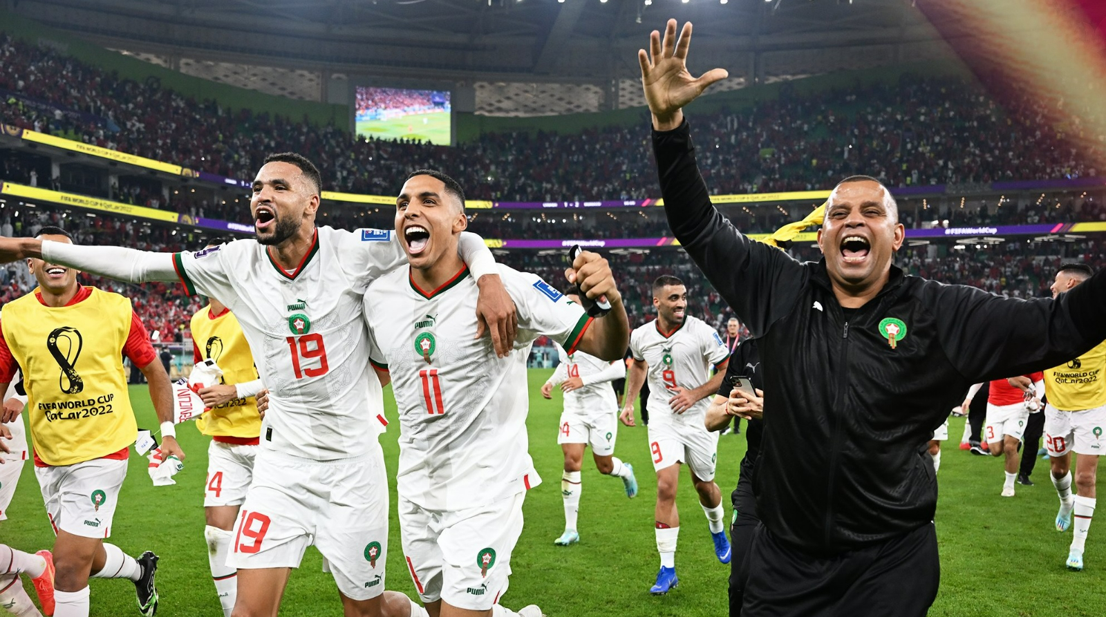 Marruecos celebra su pase a octavos / FIFA