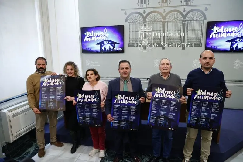 Presentación en la Diputación de Salamanca de la nueva edición del Programa Belenes Animados. Foto de David Sañudo