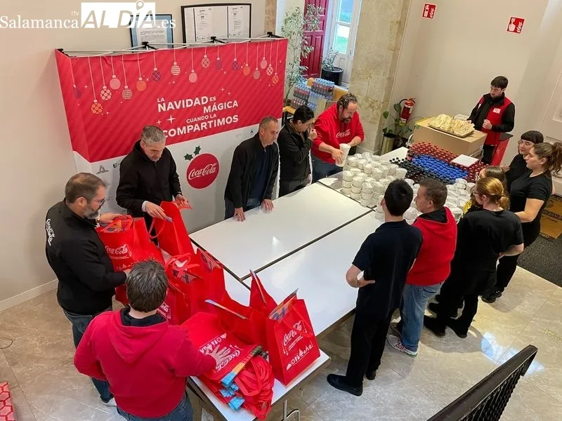 Coca-Cola reparte en Salamanca más de 450 comidas a familias vulnerables