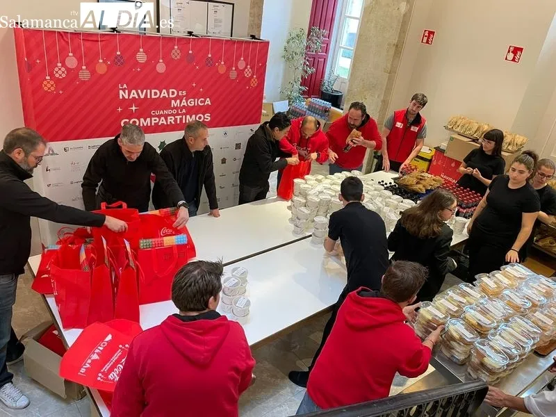 Coca-Cola reparte en Salamanca más de 450 comidas a familias vulnerables