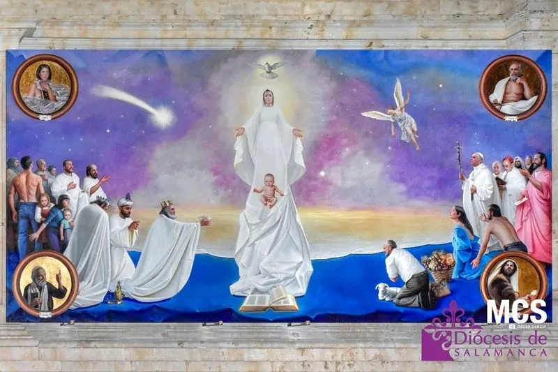 Foto 5 - La nave del Evangelio de la Catedral alberga la obra de &Aacute;ngel G&oacute;mez, sobre las profec&iacute;as del Nacimiento