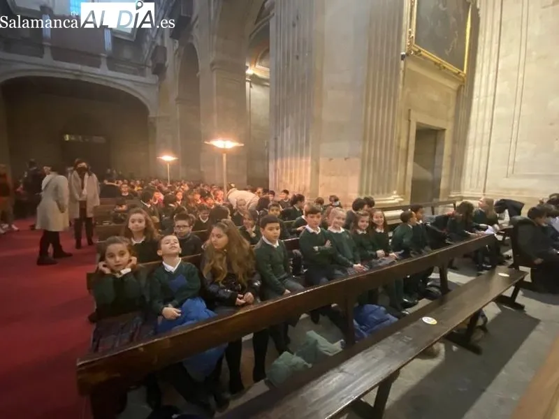 Celebración de la Inmaculada Concepción en la Clerecía, organizada por el colegio de las Jesuitinas