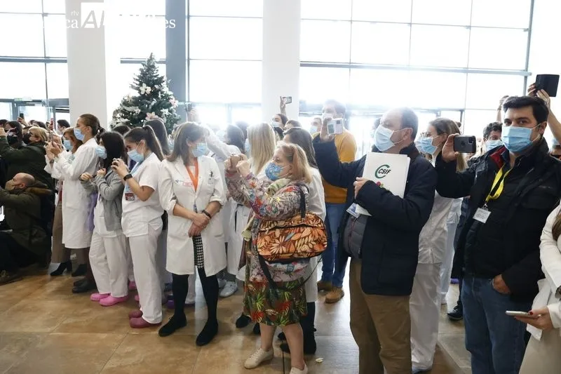 Concierto navideño en el Hospital de Salamanca. Foto de David Sañudo