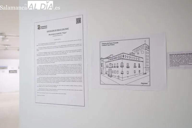 Dibujos de Piqui expuestos en el Centro Municipal Integrado Trujillo. Foto de David Sañudo