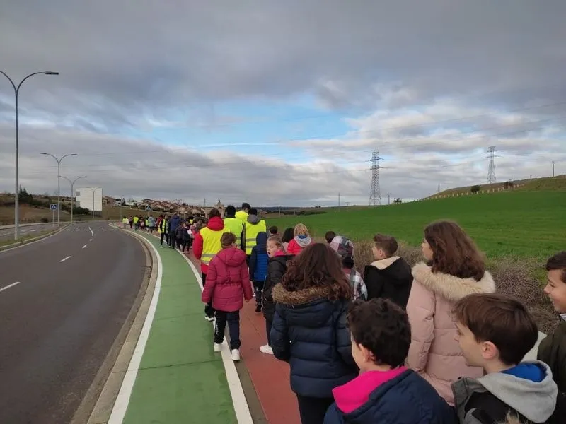 Tradicional Marcha solidaria de Navidad del colegio Marista de Salamanca