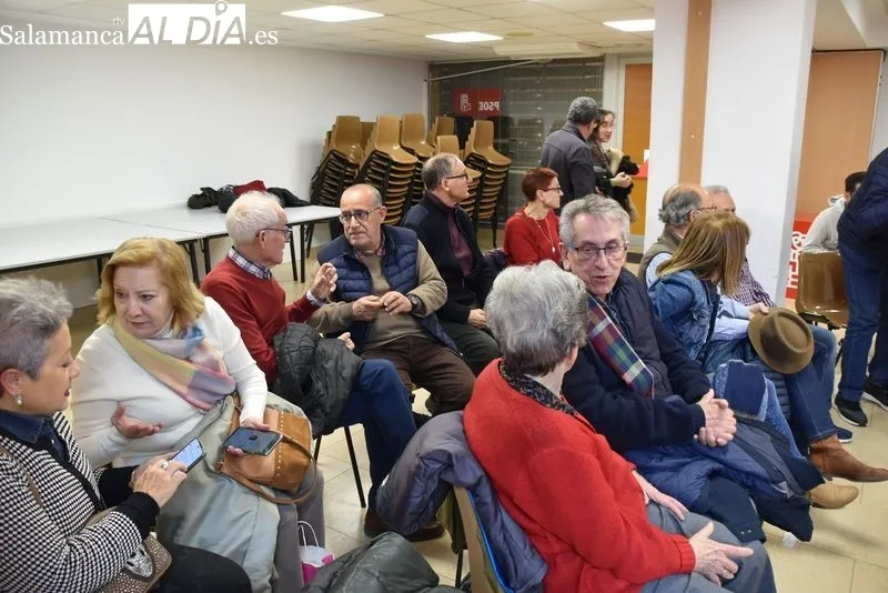 Presentación ante la militancia socialista de Soledad Murillo, candidata a las primarias del PSOE para la Alcaldía de Salamanca. Fotos: Vanesa Martins