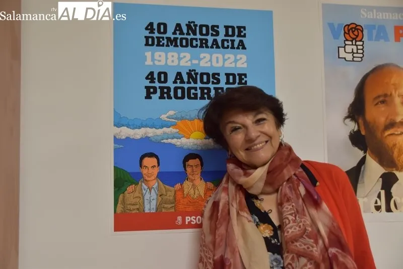 Presentación ante la militancia socialista de Soledad Murillo, candidata a las primarias del PSOE para la Alcaldía de Salamanca. Fotos: Vanesa Martins