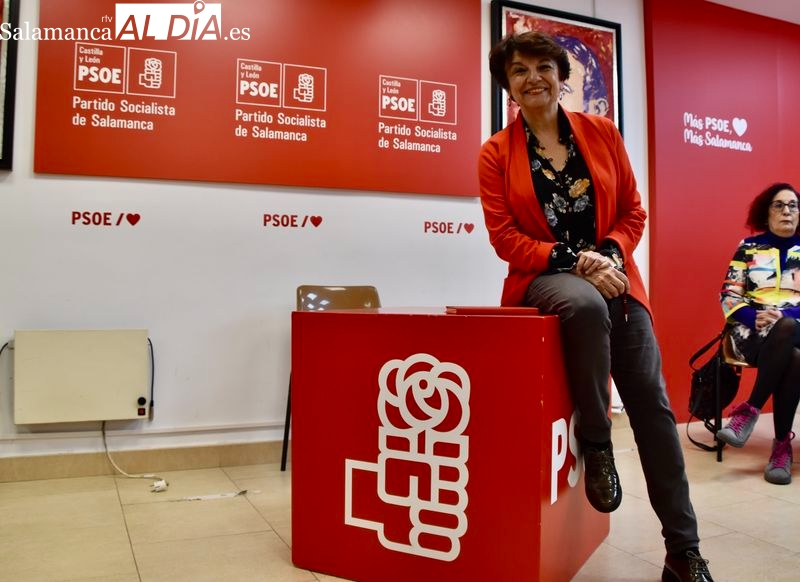 Presentación ante la militancia socialista de Soledad Murillo, candidata a las primarias del PSOE para la Alcaldía de Salamanca. Fotos: Vanesa Martins