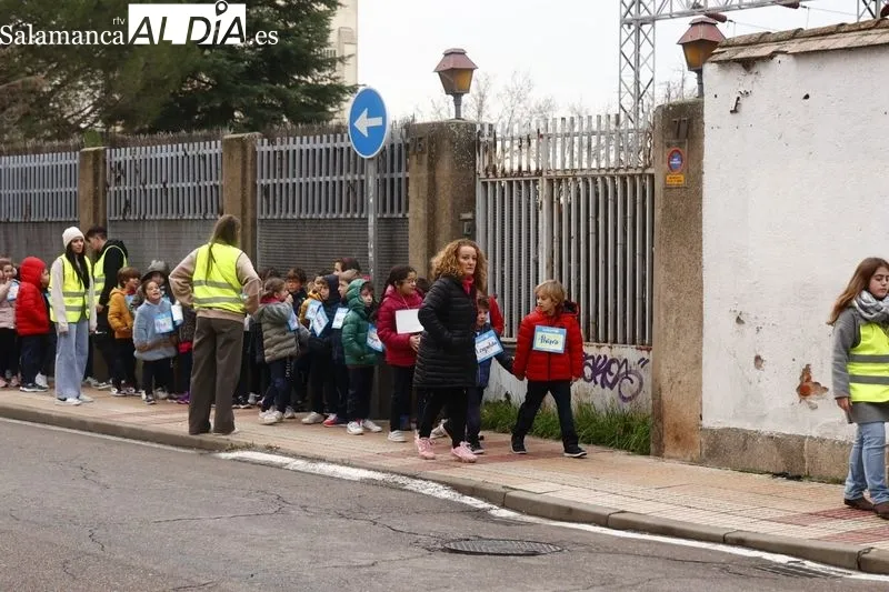 El Colegio Marista Champagnat ha celebrado esta mañana su tradicional Marcha de Navidad Solidaria. Foto de David Sañudo