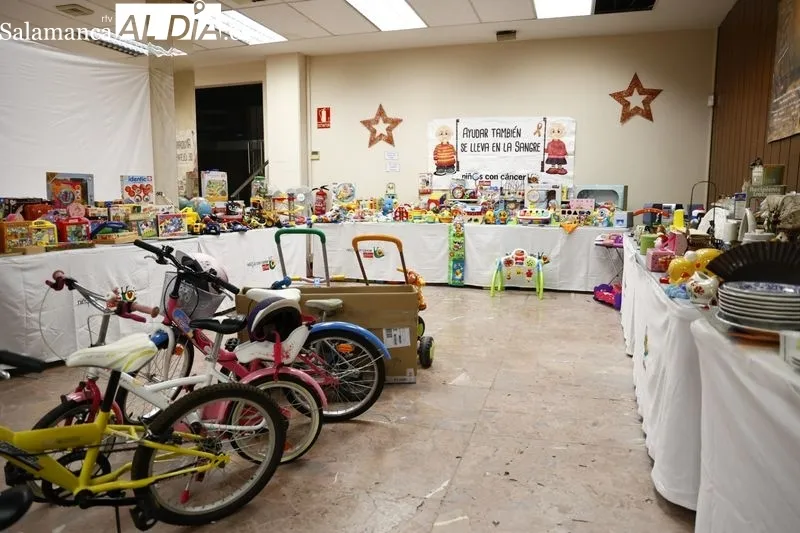 X Mercadillo solidario de Pyfano en el local de la antigua Caja de Ahorros en la Plaza Mayor, con acceso por calle Espoz y Mina 27-35. Foto de David Sañudo