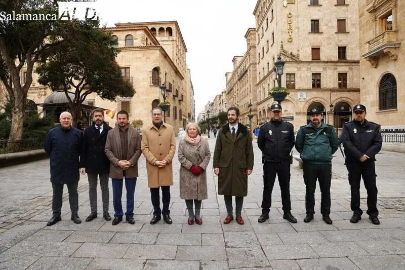 Presentación del Plan Comercio Seguro en Salamanca, realizada por la subdelegada del Gobierno en Salamanca, Encarnación Pérez, en Los Bandos. Foto de David Sañudo