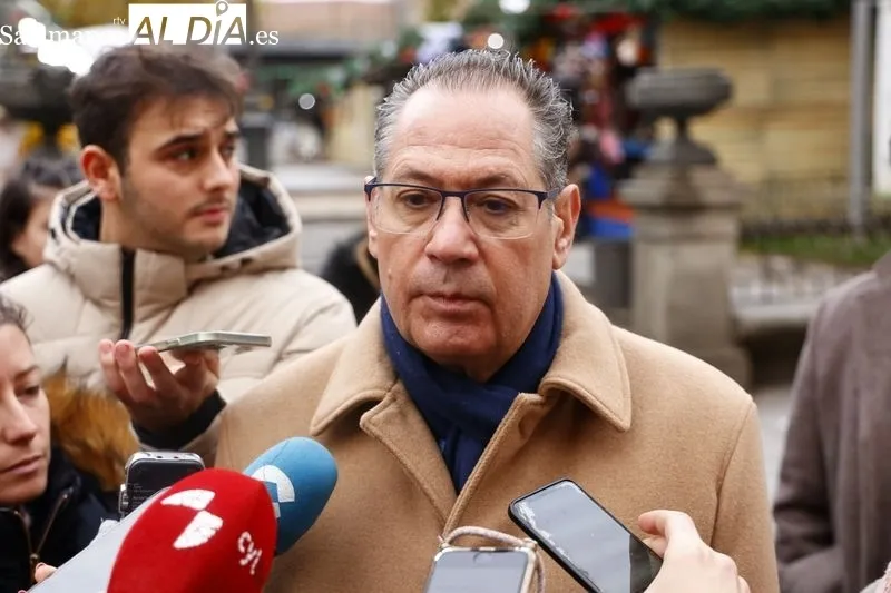 Presentación del Plan Comercio Seguro en Salamanca, realizada por la subdelegada del Gobierno en Salamanca, Encarnación Pérez, en Los Bandos. Foto de David Sañudo