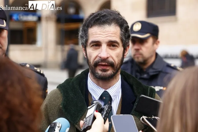 Presentación del Plan Comercio Seguro en Salamanca, realizada por la subdelegada del Gobierno en Salamanca, Encarnación Pérez, en Los Bandos. Foto de David Sañudo