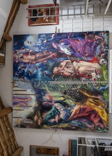 Una pintura monumental para llevar el arte contemporáneo a la catedral de Salamanca