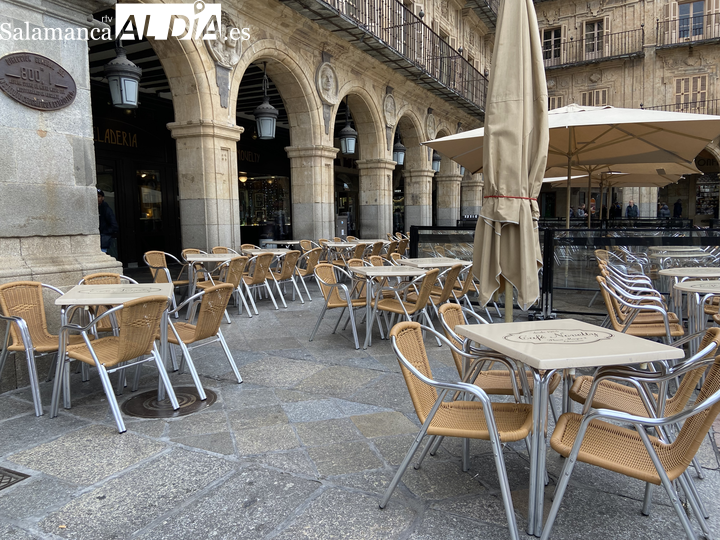 Foto de archivo terrazas en Salamanca