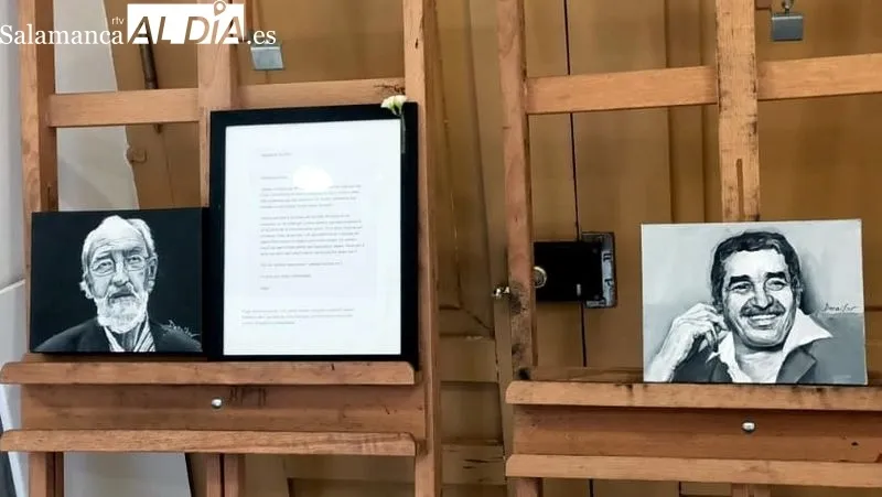 La joven artista Sofía Danailov Esteban presentó su exposición junto con Rosa del Pozo, concejala de cultura