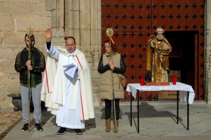 Macotera celebraba la tradicional bendición de San Antón. José Guerras