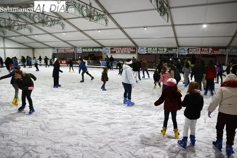 Pista de hielo de Salamanca. Fotos David Sañudo