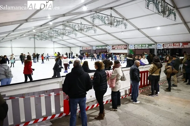 Pista de hielo de Salamanca. Fotos David Sañudo