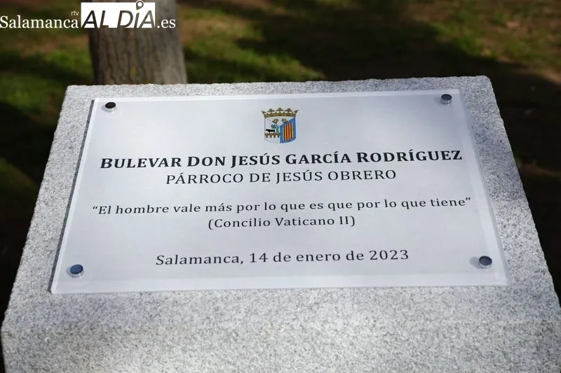 Inaugurado el bulevar que lleva el nombre de Jesús García Rodríguez. Fotos: David Sañudo