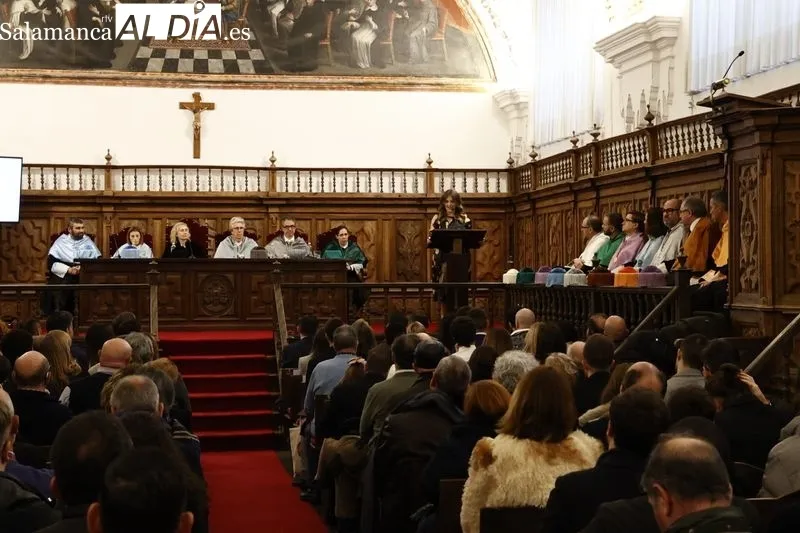 Acto institucional en el Aula Magna de la UPSA por la festividad de Santo Tomás de Aquino. Fotos: David Sañudo