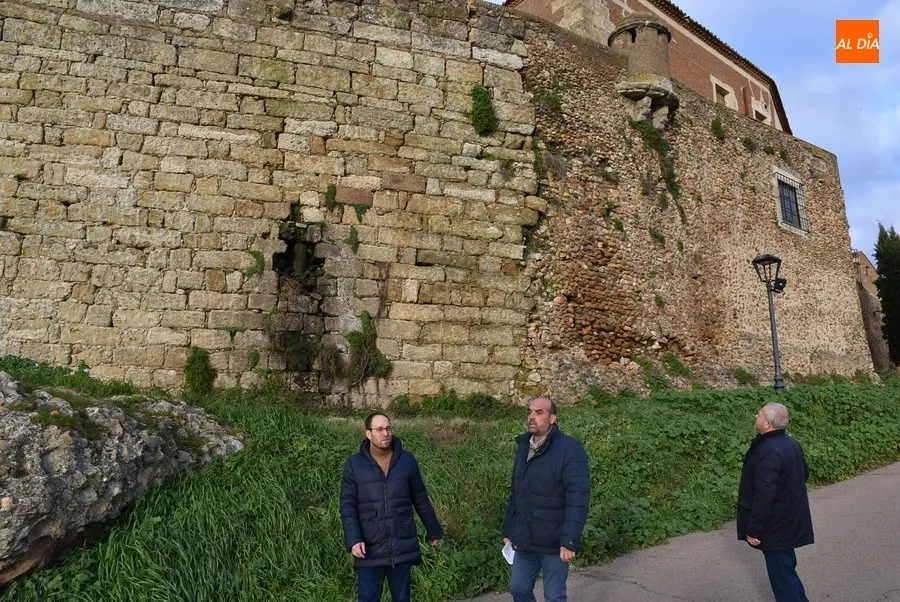 Foto 11 - El Ayuntamiento denuncia el peligroso estado de la Muralla entre la Bater&iacute;a y la Puerta de Santiago