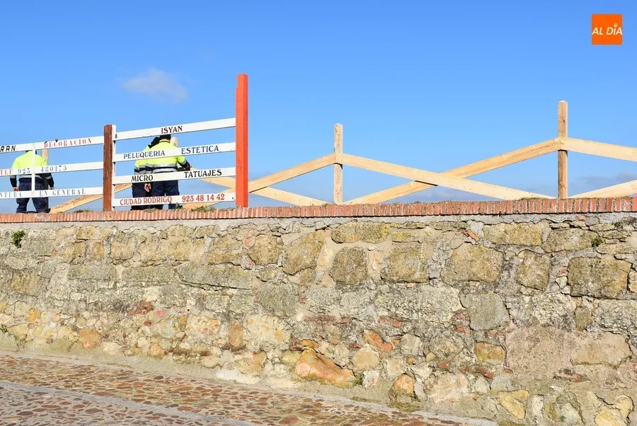 Foto 5 - Las nuevas agujas de seguridad del muro del Registro son finalmente de madera
