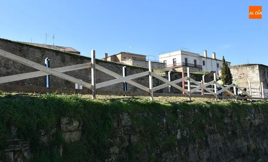 Foto 4 - Las nuevas agujas de seguridad del muro del Registro son finalmente de madera