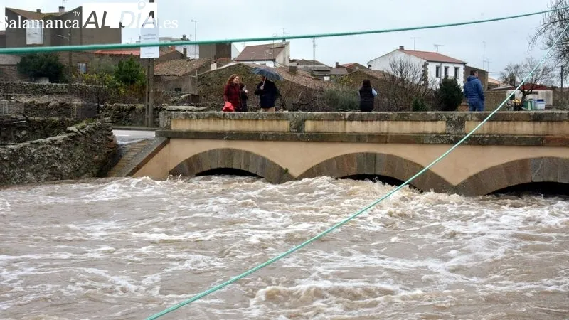 Inundaciones del 8 de enero en Lumbrales. Foto de archivo