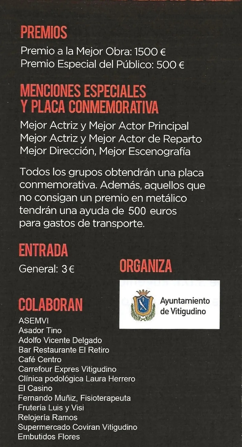 Foto 3 - Vitigudino ya tiene preparado el XXXV Certamen Nacional de Teatro