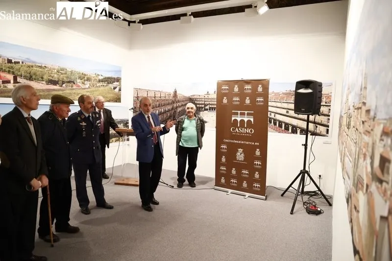Inauguración de la muestra 'Vistas Panorámicas de Salamanca' del artista Vicente Sierra Puparelli. Foto de David Sañudo