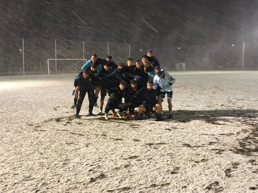 Aspecto de algunos campos en los que ha nevado / RRSS