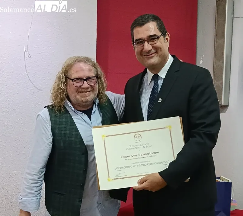 Foto 4 - Carlos Andr&eacute;s Fabbri, ganador del LV Concurso literario del Casino Obrero de B&eacute;jar