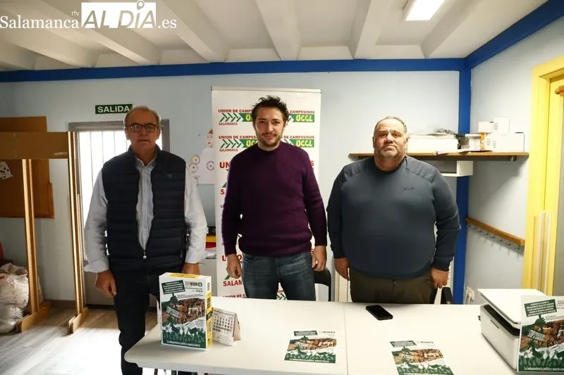 Rueda de prensa en Aldeatejada de la Unión de Campesinos de Salamanca (UCCL - Salamanca). Foto de David Sañudo