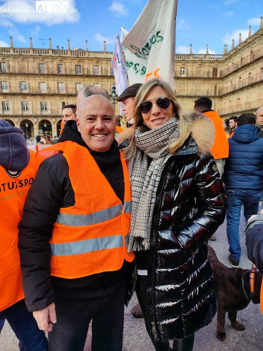 Manifestación de cazadores contra la ley animalista y la reforma del Código Penal en Salamanca