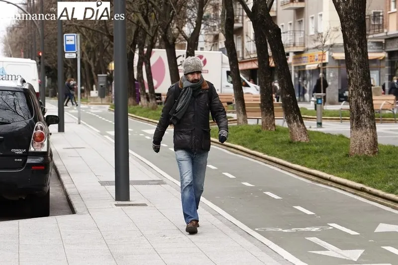 Efectos de las bajas temperaturas en la ciudad de Salamanca. Foto de David Sañudo
