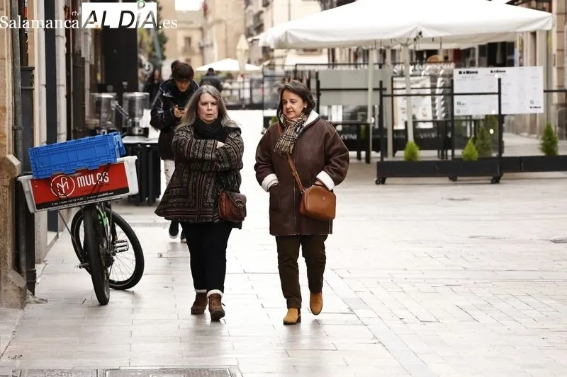 Efectos de las bajas temperaturas en la ciudad de Salamanca. Foto de David Sañudo