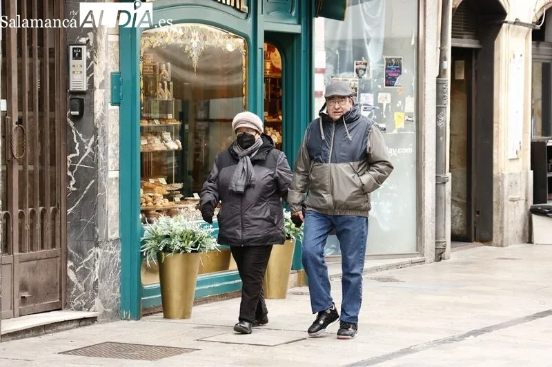 Efectos de las bajas temperaturas en la ciudad de Salamanca. Foto de David Sañudo