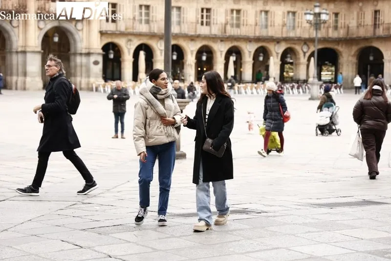 Efectos de las bajas temperaturas en la ciudad de Salamanca. Foto de David Sañudo