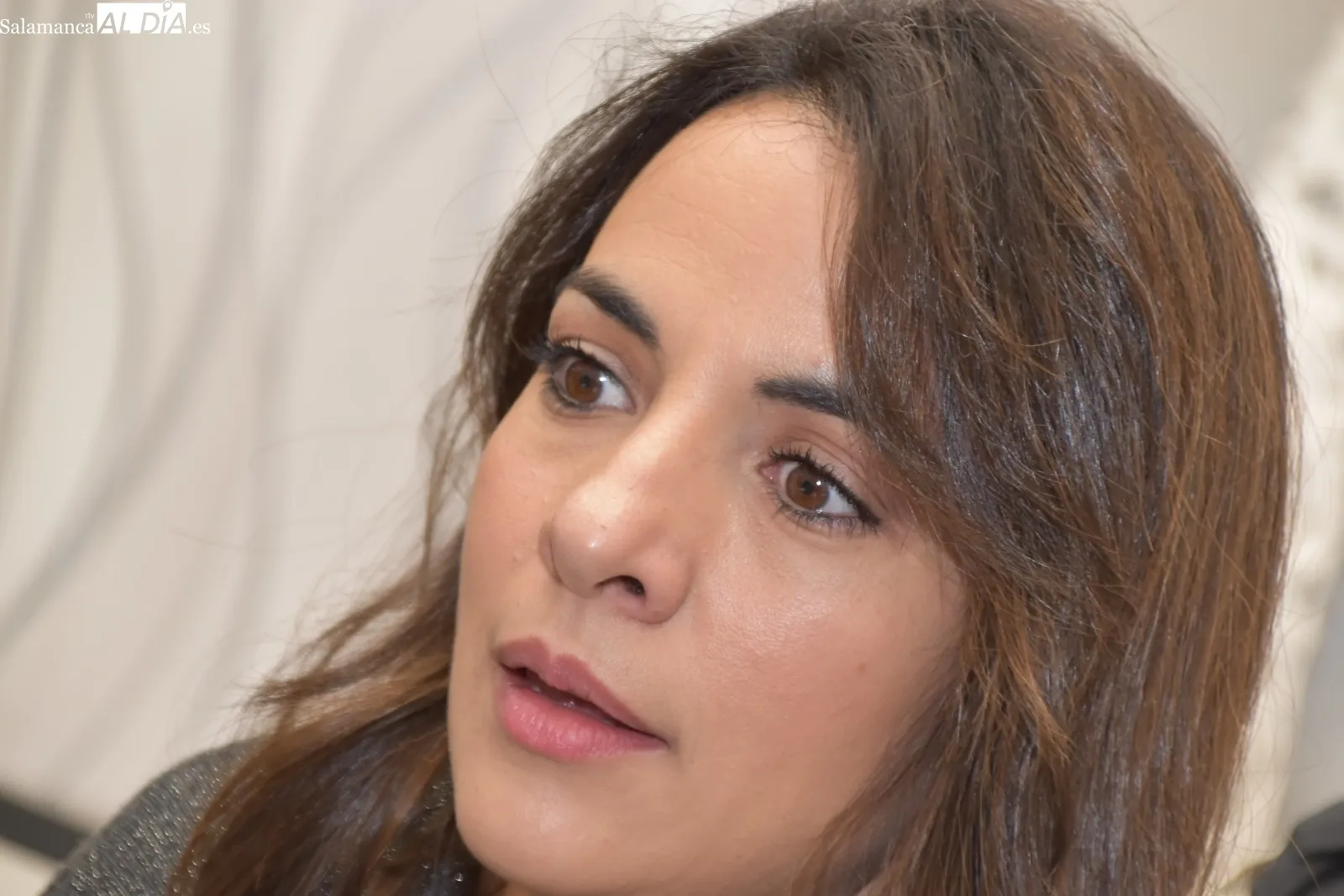Esther Vaquero, en las instalaciones de SALAMANCA AL DIA
