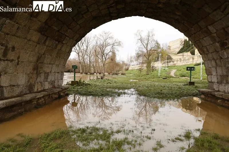 Efectos de la crecida del Tormes en Salamanca. Foto de David Sañudo