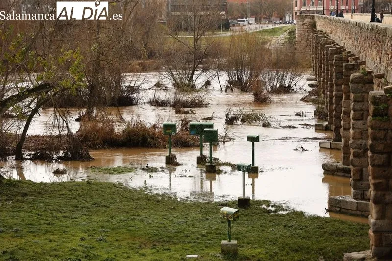 Efectos de la crecida del Tormes en Salamanca. Foto de David Sañudo