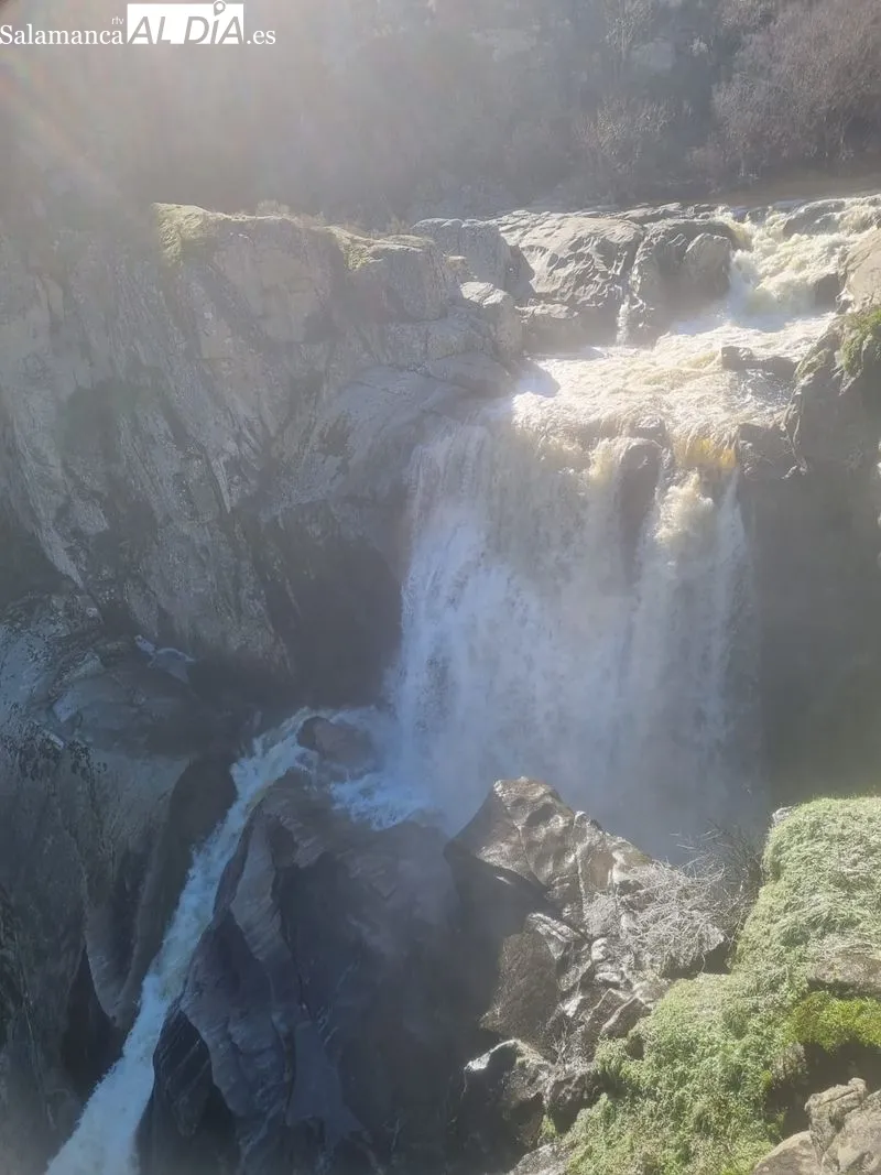 Imágenes del Pozo de los Humos este domingo