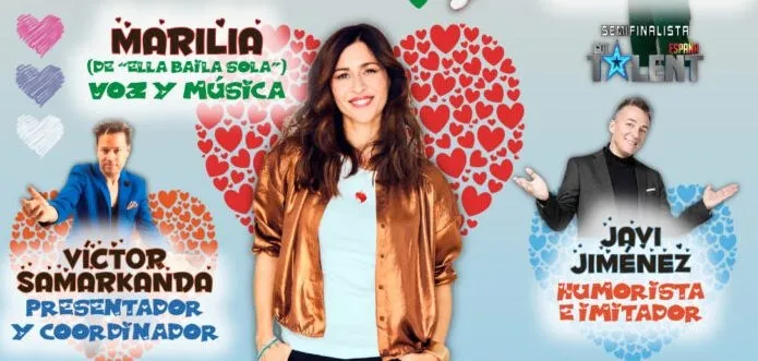 Algunos de los artistas que actuarán en la XIV Gala del Amor y del Humor