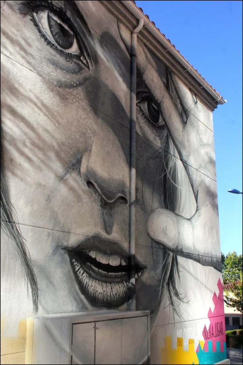 Uno de los murales de Caín Ferreras en Salamanca. Autor: José Amador Martín