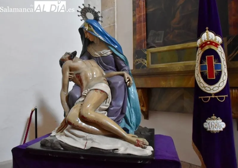 Nuestra Señora de las Angustias, en la iglesia de San Pablo tras su restauración. Fotos: Vanesa Martins