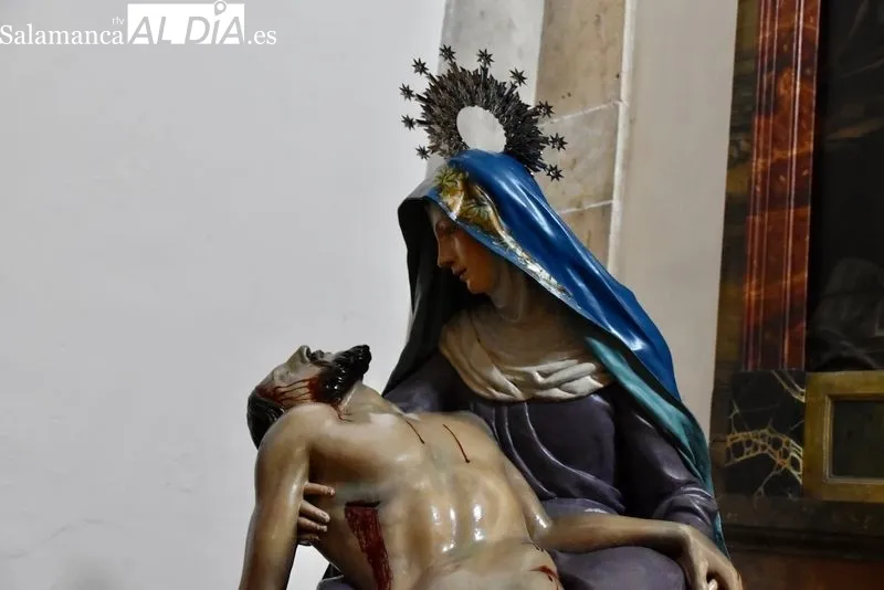 Nuestra Señora de las Angustias, en la iglesia de San Pablo tras su restauración. Fotos: Vanesa Martins