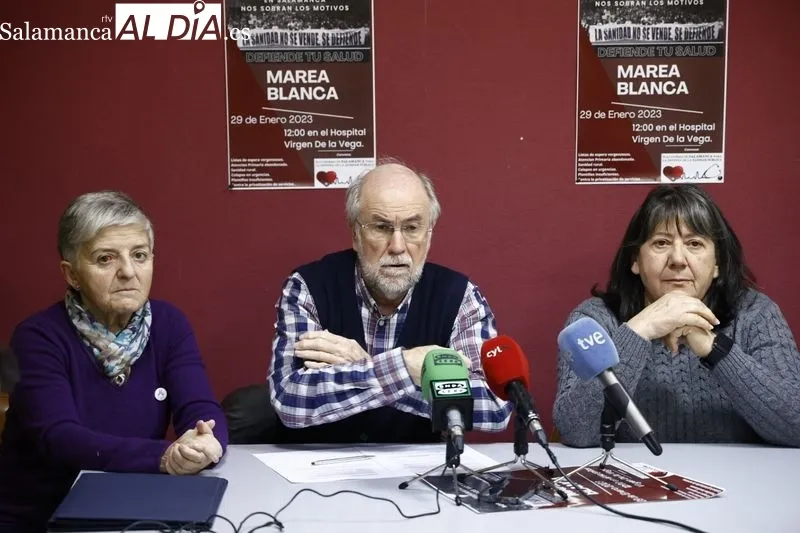 Presentación de la marea blanca de Salamanca en la sede de Fevesa. Foto de David Sañudo