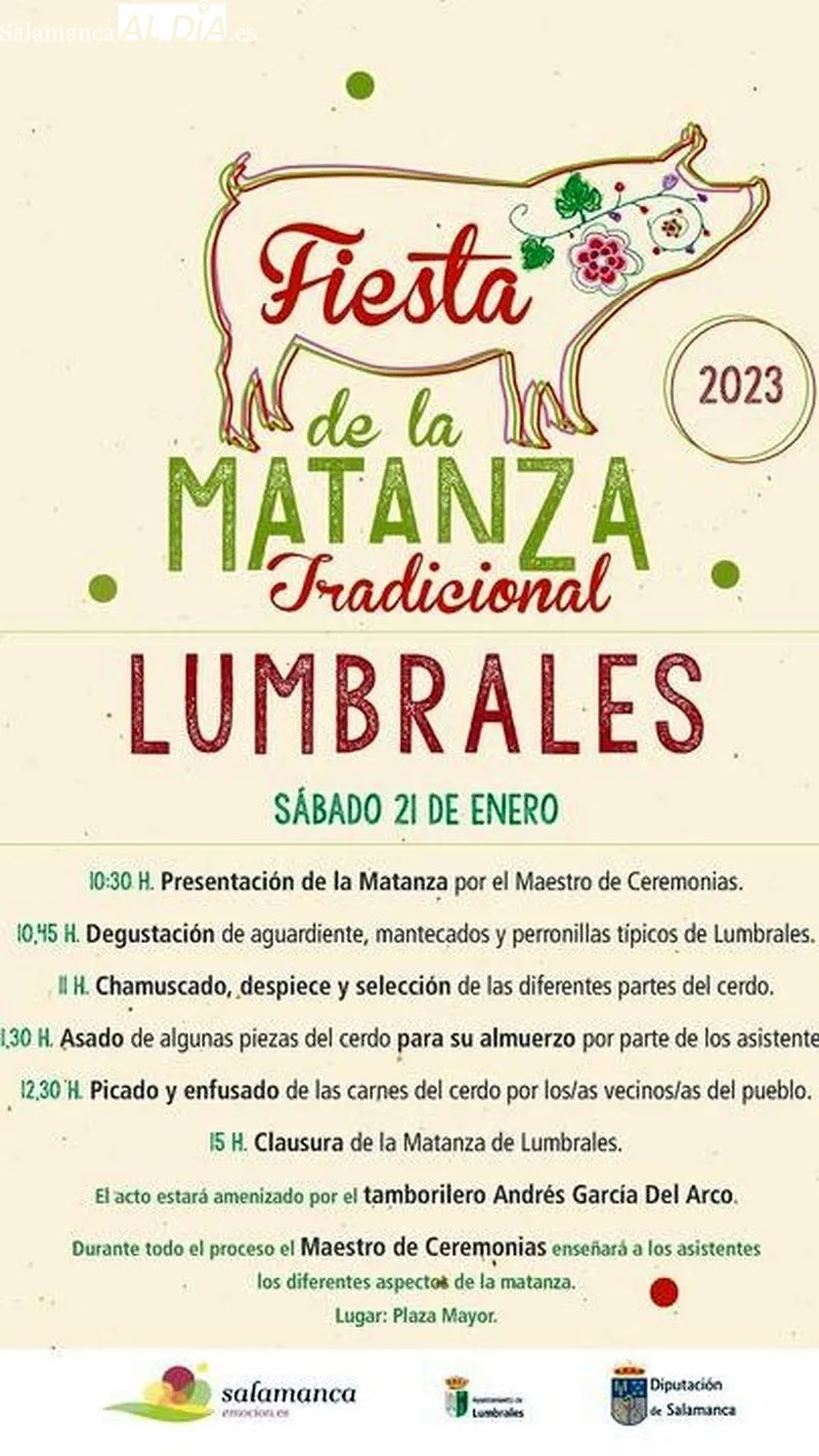 Celebración de la matanza en Lumbrales el año 2022