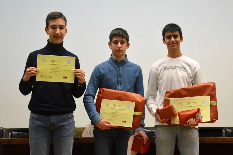 Entrega de los premios de la fase local de la Olimpiada Matemática, organizada por la Universidad de Salamanca y la Real Sociedad Matemática Española. Foto USAL